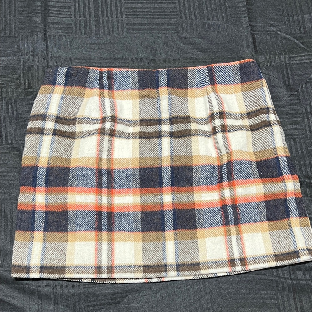 Plaid Mini Skirt - Multicolor - XL